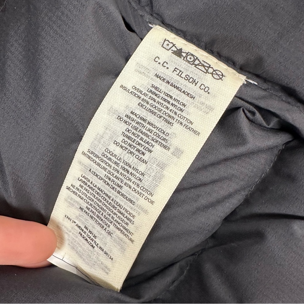 Filson Featherweight Down Puffer Vest - Picture 9 of 11